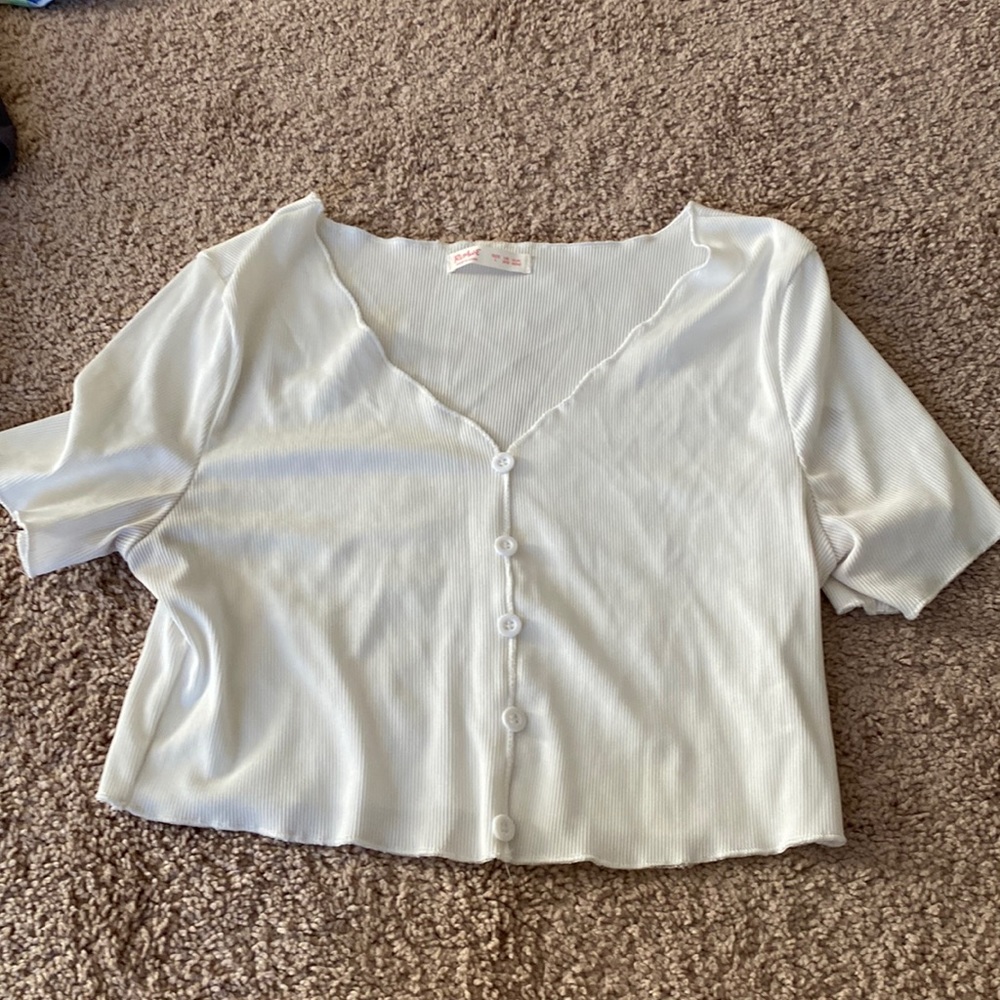 White crop top